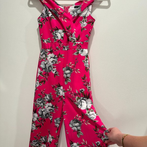 Fashion Nova Pink Floral Jumpsuit - Picture 4 of 7